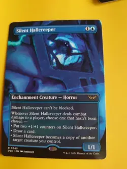 Silent Hallcreeper. Duskmourn. rare 0345 MTG Card. Blue. - Image 2