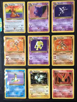 FOSSIL Set complete 1999 Pokemon trading cards MP - Image 3