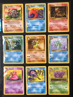 FOSSIL Set complete 1999 Pokemon trading cards MP - Image 5
