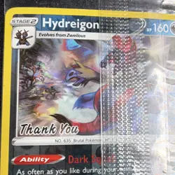 Pokemon TCG Hydreigon Promo Card 110/189 Holo English Stage 2 - Image 4