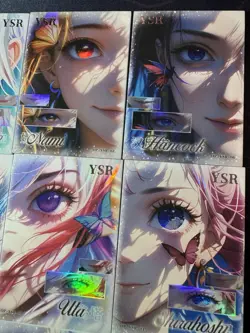 One Piece Collectible Foiled Character Anime 9 Waifu Cards CCG Portrait Eye - Image 3