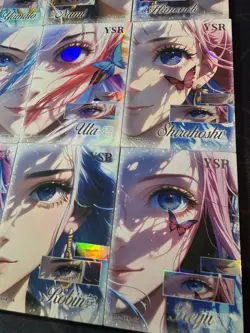 One Piece Collectible Foiled Character Anime 9 Waifu Cards CCG Portrait Eye - Image 4