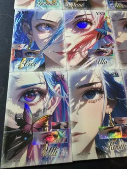 One Piece Collectible Foiled Character Anime 9 Waifu Cards CCG Portrait Eye - Image 5