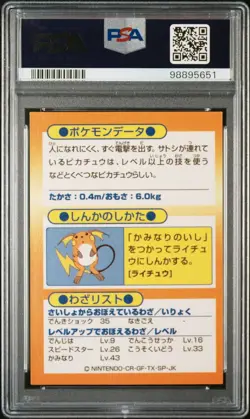 Pikachu Holo - HP 35 Get 1997 Meiji Promo H-Played - Japanese Pokemon Card PSA 6 - Image 4
