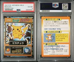 Pikachu Holo - HP 35 Get 1997 Meiji Promo H-Played - Japanese Pokemon Card PSA 6 - Image 5