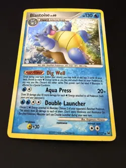 Pokemon TCG Blastoise Holo Rare Card 2/127 Platinum Base Set 2009 - Image 1