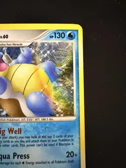 Pokemon TCG Blastoise Holo Rare Card 2/127 Platinum Base Set 2009 - Image 4