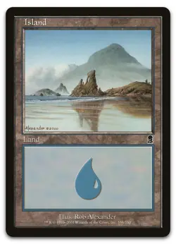 Island (338) #338 (NM) Odyssey ODY Magic MTG - Image 1