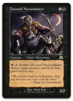 Doomed Necromancer #140 (NM) Onslaught ONS Magic MTG - Image 1