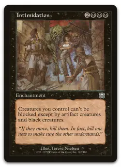 Intimidation #142 (NM) Mercadian Masques MMQ Magic MTG - Image 1