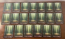 20x Unhinged full art Forest, MTG, Magic the Gathering, see pics! - Image 1