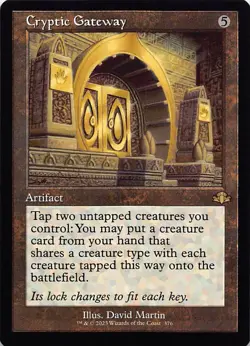 Cryptic Gateway (Retro Frame) - 376 - Dominaria Remastered - NM - Normal - Image 1
