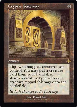 Cryptic Gateway (Retro Frame) - 376 - Dominaria Remastered - NM - Normal - Image 2