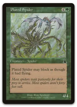 Plated Spider #116 (NM) Urza's Destiny UDS Magic MTG - Image 1