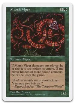 Marsh Viper (NM) Fifth Edition 5ED Magic MTG - Image 1