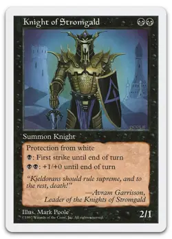 Knight of Stromgald (NM) Fifth Edition 5ED Magic MTG - Image 1