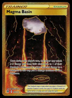 Pokemon Card - Magma Basin Brilliant Stars 185/172 Secret Rare 2022 - Image 1