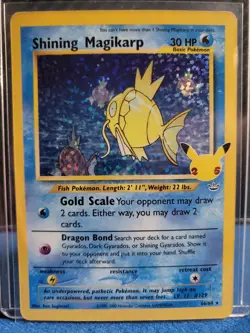 Pokemon TCG Shining Magikarp 66/64 Celebrations: Classic Collection Holo - Image 1