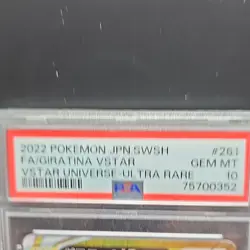 Pokemon Giratina VSTAR 261/172 Ultra Rare Holo Japanese PSA 10 - Image 2