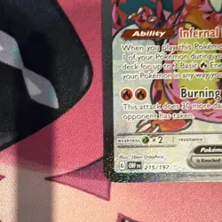 Pokemon Charizard ex 12/108 Evolutions Ultra Rare Holo Basic 180 HP - Image 2