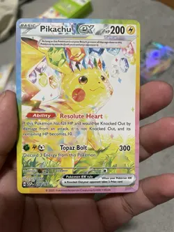 Pokemon Pikachu Ex Sv08: Surging Sparks 238/191 Special Illustration Rare Holo - Image 3