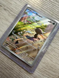 Pokemon ME02 Phantasmal Flames 102/094 Paldean Wooper Illustration Rare NM - Image 3