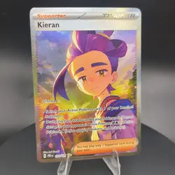 Pokemon TCG Kieran 174/131 SV: Prismatic Evolutions SIR Holo Full Art NM - Image 1