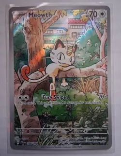 The Pokemon Company Meowth 106/094 Me02 Phantasmal Flames IR Full Art Holo EN - Image 1