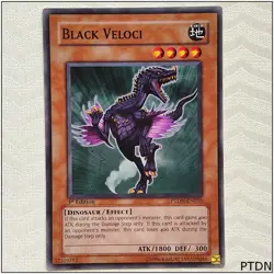 Black Veloci - PTDN-EN033 - Common 1st Edition Yugioh - Image 1