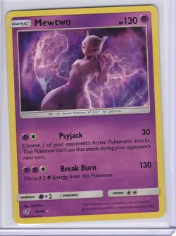 Mewtwo 12/18 - Pokemon Detective Pikachu Card - NM - Image 1