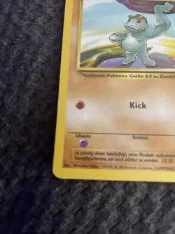 Machop (Machollo) 52/102 NM Near Mint German Base Set Pokemon Card - Image 5