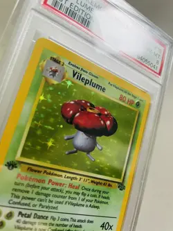 1999 Pokemon Jungle 1st EDITION PSA 8 NM-MINT Card #15 Vileplume Holo 🍄 - Image 2