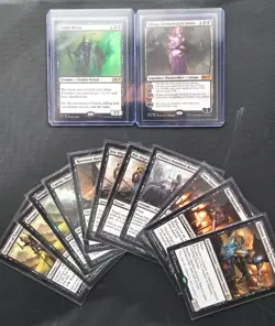 MTG Commander Lot - Black Zombie Tribal - Death Baron, Liliana, Yahenni 13 Cards - Image 1