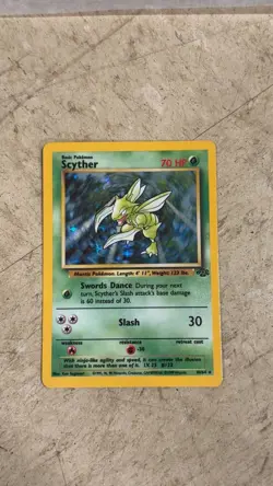 Pokemon Holo Card Lot Base Set Jungle Fossil 12 Cards Scyther Hypno Vileplume - Image 1