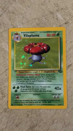 Pokemon Holo Card Lot Base Set Jungle Fossil 12 Cards Scyther Hypno Vileplume - Image 5
