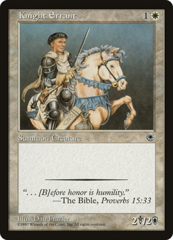 Knight Errant (MP) Portal POR Magic MTG - Image 1