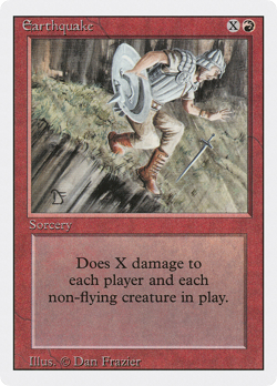 Earthquake (MP) Revised Edition 3ED Magic MTG - Image 1