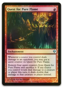 Quest for Pure Flame #144 (Foil) (NM) Zendikar ZEN Magic MTG - Image 1