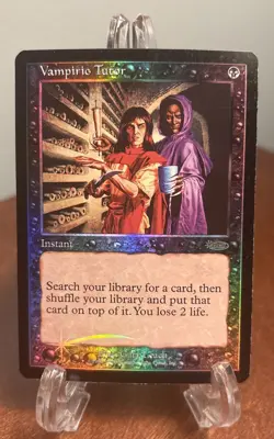 MTG Vampiric Tutor Foil Judge Promos (JDG) Gary Leach MP Magic The Gathering - Image 1