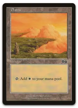 Plains (331) #331 (NM) Urza's Saga USG Magic MTG - Image 1