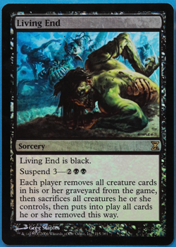 Living End FOIL Time Spiral PLD Black Rare MAGIC MTG CARD (ID# 501184) ABUGames - Image 1