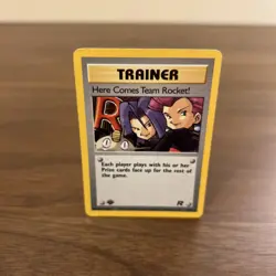 1st First Edition Here Comes Team Rocket! 15/82 Team Rocket Holo LP Pokemon Card - Image 1
