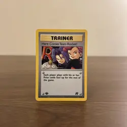 1st First Edition Here Comes Team Rocket! 15/82 Team Rocket Holo LP Pokemon Card - Image 2