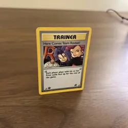 1st First Edition Here Comes Team Rocket! 15/82 Team Rocket Holo LP Pokemon Card - Image 4