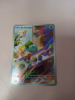 Pokemon TCG Scarlet &Violet Stellar Crown Illustration Rare Bulbasaur 143/142 - Image 1