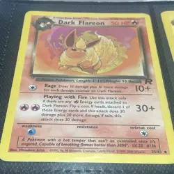 Pokemon TCG Team Rocket Eeveelutions Set Lot Eevee Vaporeon Jolteon Flareon WOTC - Image 3