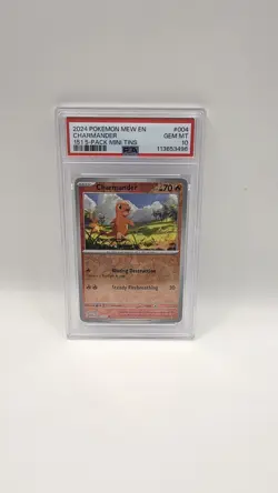 Charmander 2024 151 5-Pack Mini Tin Costco Pack 004/165 PSA 10 Gem Mint - Image 1