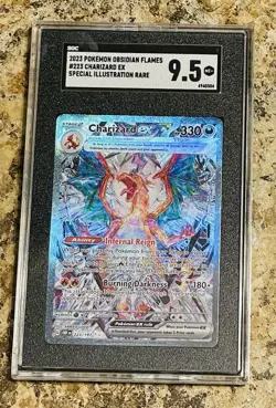 Pokemon TCG Charizard EX Obsidian Flames Special Illustration Rare #223 SGC 9.5 - Image 1