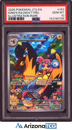 Pokemon 2025 Iono's Kilowattrel 163/159 IR Journey Together GEM MINT PSA 10 - Image 1