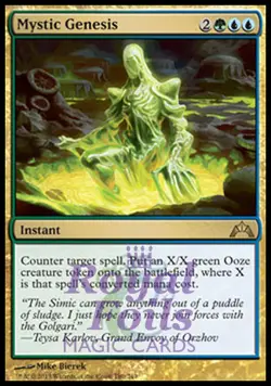 Mystic Genesis 2x FOIL GTC MTG Gatecrash Rare MINT green blue - Image 1